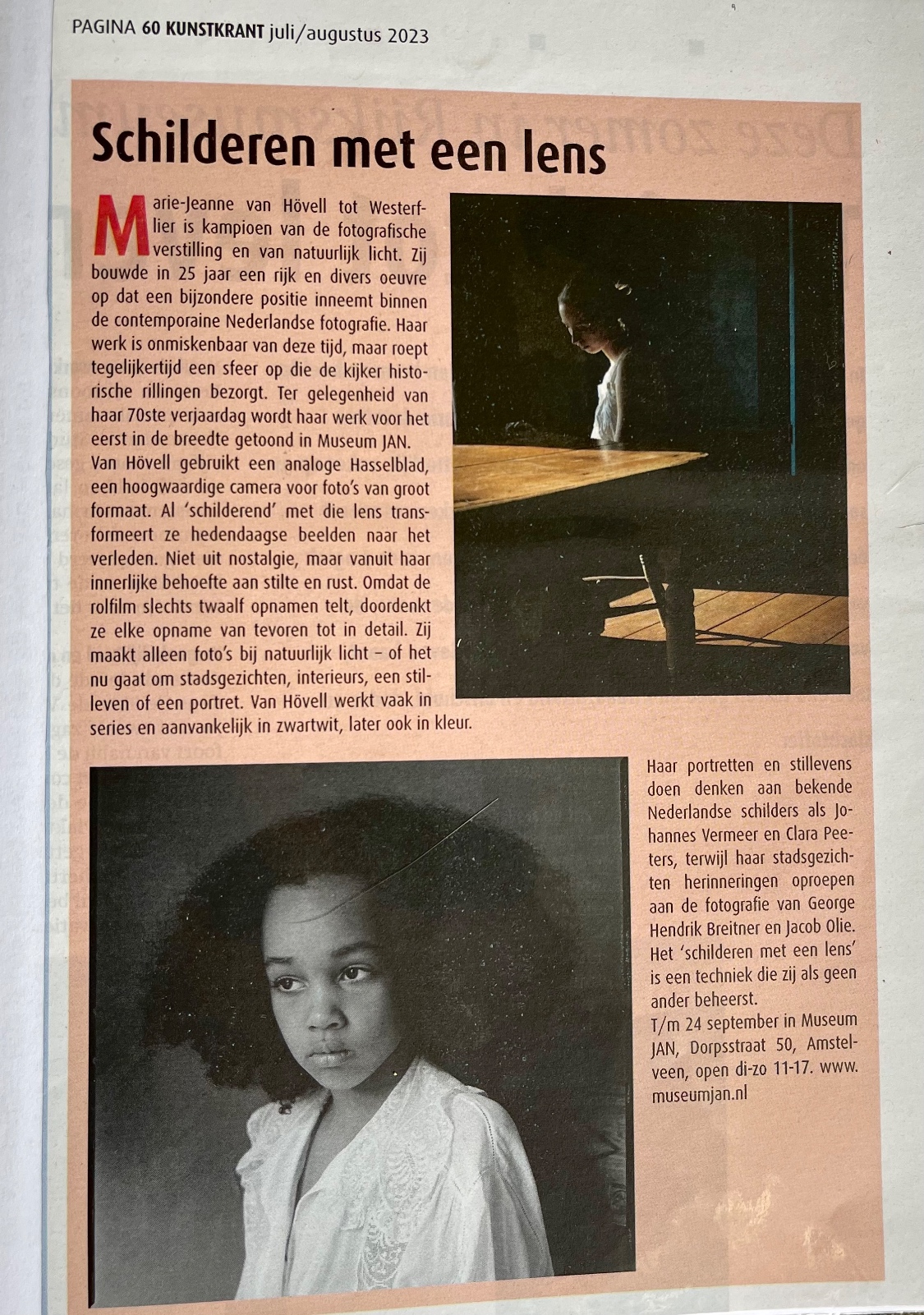 Kunstkrant juli:augustus 2023